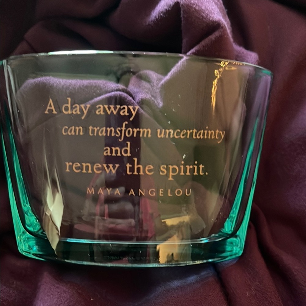 Inspirational Glass Bowl - Green